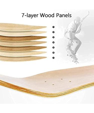 BESIY Blank Skateboard Deck 8.0 Inch Maple Board for Skating - Buy Online on GoSupps.com