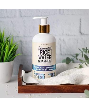 Rice Water Shampoo for Curly Frizzy Hair - Natural Organic Coconut Oil & Soy Protein for All Hair Types (300 ml - Buy Online on GoSupps.com