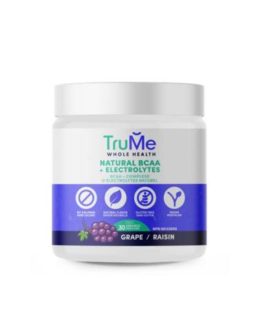 TruMe BCAA Powder Keto Electrolytes - Grape - Hydrating Electrolyte Powder
