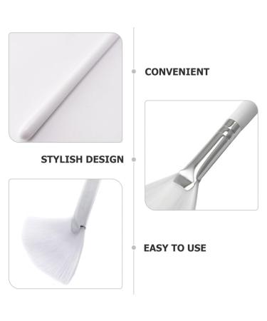 Buy POPETPOP Fan Shaped Face Mask Brush | Soft Makeup Applicator for Facial Masks & Skincare - Perfect for DIY Clay Masks & Body Lotion - Buy Online on GoSupps.com