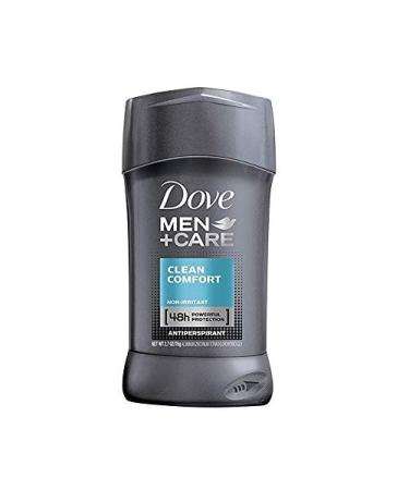 Dove Men+Care Antiperspirant Deodorant Stick Clean Comfort 2.7 oz 4 Pack (4 Sticks) Clean Comfort 2.7 Ounce