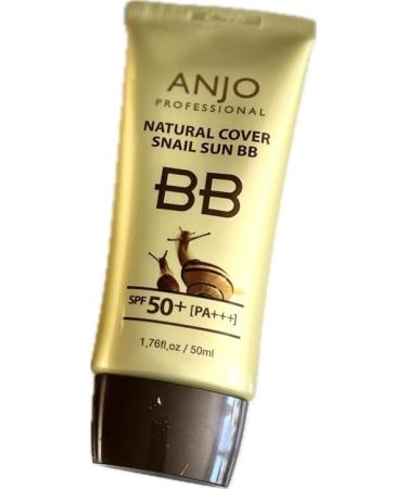 Natural Cover Snail Sun BB Cream SPF 50+PA+++ 50ml X 1EA / Makeup Base/Snail Mucus/Korean Cosmetics - Buy Online on GoSupps.com