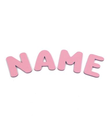 Acrylic door letters 7cm letters for children's room door individual name plate door sign wall decoration pink
