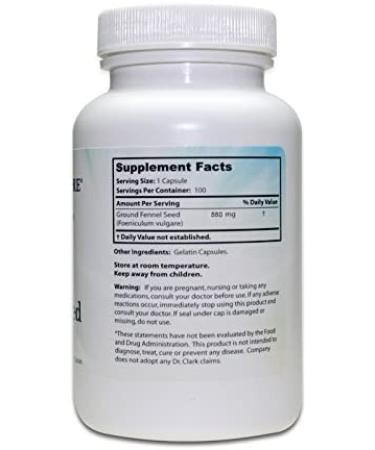 Fennel Seed 550mg Capsules - 100 Count | Natural Digestive Support - Buy Online on GoSupps.com