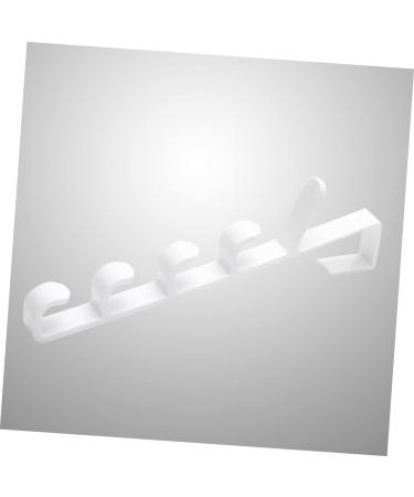 OATIPHO Hanging Rack 2pcs 5 Hooks Hanging The Hat White Over Multifunctional Coat Hanger Plastic Rack Towel Door Holders 2pcs White - Buy Online on GoSupps.com