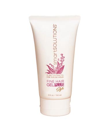 smartSOLUTIONS Fine Hair Gel Plus 5 oz | Enhances Shine | Adds Volume | Easy Wash-out | Paraben-Free