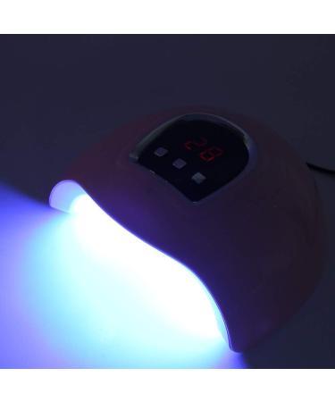 54W Intelligent UV LED Gel Nail Polish Dryer Manicure Tool with Automatic Sensors and LCD Display - Pink - Buy Online on GoSupps.com
