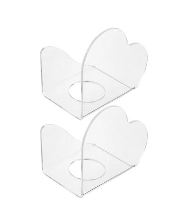 VALICLUD VALICLUD Acrylic Nail Art Palette Heart-Shaped Makeup Mixing Plate Polish Mixing Tray