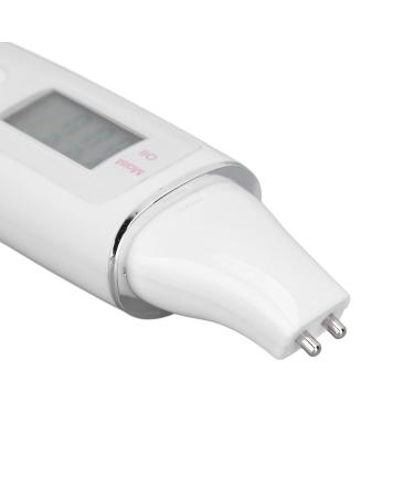 Precision Skin Analyzer - Digital LCD Facial Water & Oil Tester for Home & Salon | Portable Skin Sensor in White - Buy Online on GoSupps.com