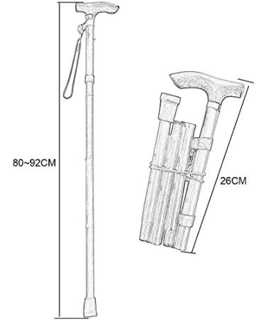 Folding Cane Travel Adjustable Folding Mountaineering Cane and Crutches Men and Women Portable Walking Stick Balanced Walker Stylish Comfortable T Handle Pract Made in China Smooth Sailing - Buy Online on GoSupps.com