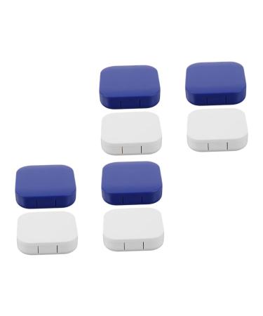 Solustrie 8 sentences Colored contact lenses kit contact lenses-to-go container made of plastic lentil container eye contact case insered organizer sensitive to bracket