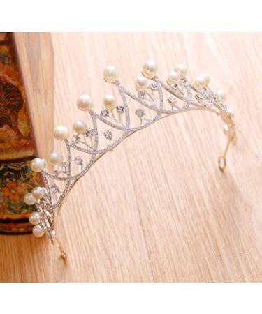 JORCEDI Pearl Tiara Crown - Elegant Wedding Bridal Accessory for Pageants, Cosplay, Prom & Birthdays - Buy Online on GoSupps.com