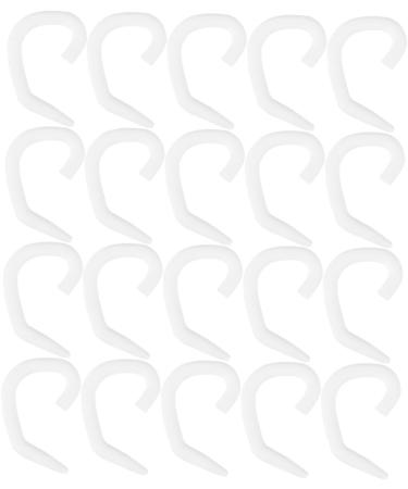 Healeved 60 STK Face Cover Hooks for Headphones - Anti-Strangulation Mask Hooks Clothes Rack Hearing Protection White 4.8x3.3cm 3PCS - International Shipping - Buy Online on GoSupps.com