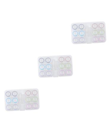 Healvian 3 sentences contact lens container glass pearls Chinese balls Storage case container for lens holder lens holder lens container glasses storage box care box travel plastic