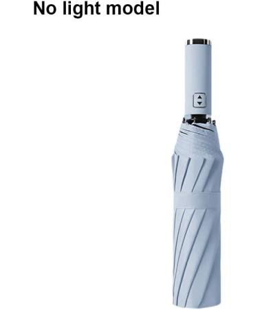 miduoidn Large Reverse Folding Umbrella with LED Flashlight Reflective Stripe UV Parasol Umbrellas Sunproof Sunshade for No Led/Sky Blue - Buy Online on GoSupps.com