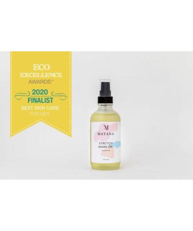 Matana Nourishing Stretch Mark Oil 4 oz | Clean Unscented Pregnancy Skincare | Natural Plant-Based Stretch Mark Prevention - Buy Online on GoSupps.com