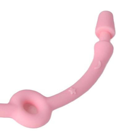 Topincn Pink Silicone Pacifier Clips Adjustable Baby Bottle Straps & Toy Seat Belts - Stretchy Bite Ring Dishwear for Strollers - Buy Online on GoSupps.com