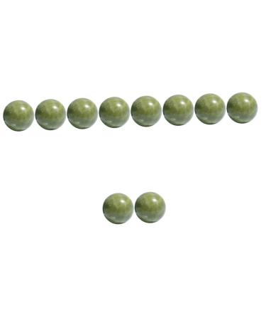 Lurrose 10 pc handball massage massage balls from green jade rolling balls from jade physical balls hand massage balls marble balls blowing handballs boccia fitness cozy