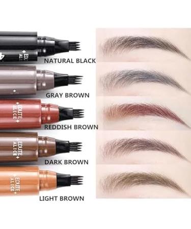 Waterproof Natural Eyebrow Pencil Precision Eyebrow Pencil Natural Fine Stroke Microblade Eyebrow Pencil Create Natural Eyebrows Easily Beautiful and Long-Lasting Waterproof Eyebrow Pencil Grey Brown - Buy Online on GoSupps.com