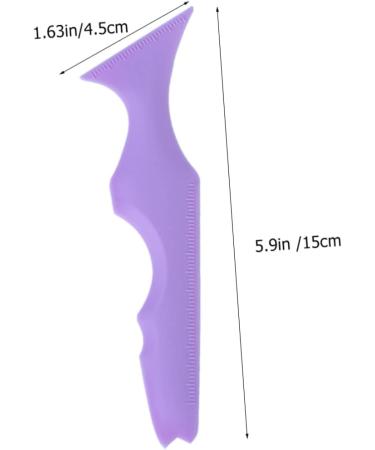 Beavorty 3pcs Silicone Beauty Ruler Purple Eyeliner Pencils Lipstick Wearing Aid Makeup Supply Supplies Girl - Buy Online on GoSupps.com