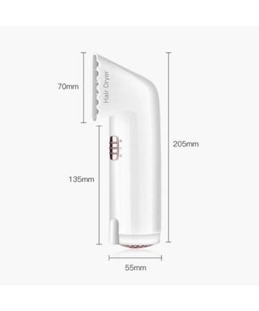 Professional Hair Dryer 750W Household Blow Dryer Portable Hairdryer DC Motor 2 Heat Setting 57 C Thermostatic Care Technology Protect Hair for Hotel Student Dormitory and Travel Black small gift - Buy Online on GoSupps.com
