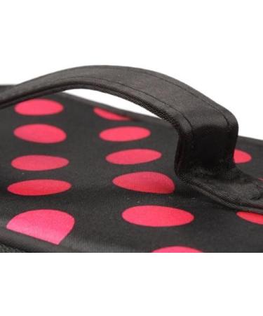 Buy fitTek Cosmetic Bag - Travel Make-Up & Toiletry Bag Two-Layer Polka Dots | International Shipping Available - Buy Online on GoSupps.com
