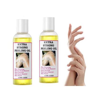 Kirdume Body Peeling Oil, 110 ml Yellow Peeling Oil for the Body, Strong Peeling for Lightening Skin Moisturizing, Removes Dead Cell Skin