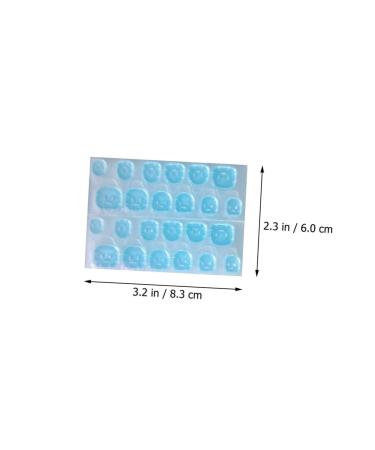 DRESSOOS 30 Sheets Manicure Jelly Stickers Labeling Stickers Transparent Nail Glue Stickers Fake Nail Glue Sticker Label Stickers Manicure Paste Convenient Silica Gel Invisible Jelly Glue - Buy Online on GoSupps.com