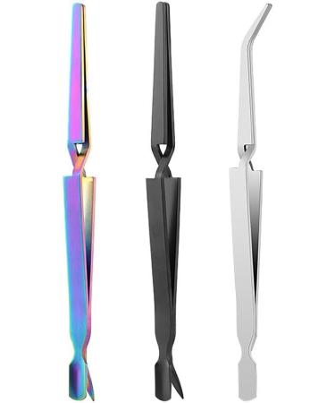 Silver Stainless Steel Nail Shaping Clip Double Ended Nail Pincher Cuticle Remover Multifunctional Tweezers Tool for Nail Care Silver(Bend) - Buy Online on GoSupps.com