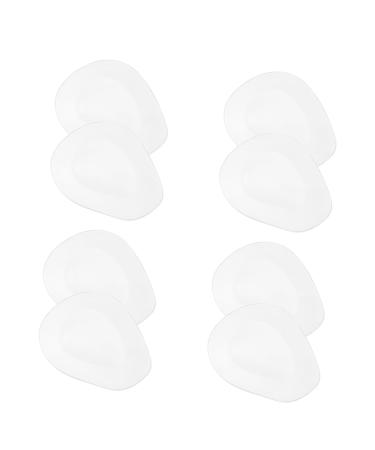 4 Pairs Forefoot Half Size Pad Insoles for Heels Metatarsal Cushion Pads Forefoot Cushion Forefoot Pads Insole Metatarsal Pads Women Pads for Women Foot Ball High Heel Gel Non-Slip Transparent 8.5X6.7CM