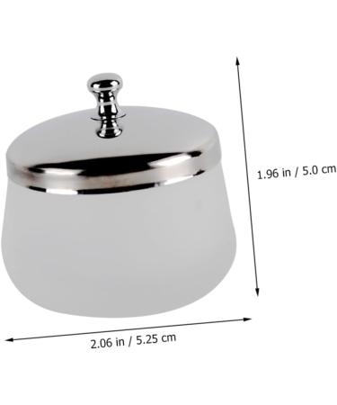 Gobelet Rond Verre Pour Dissolvant Vernis Ongles Avec Couvercle Acier Inoxydable Fournitures Pour Nail Art - Buy Online on GoSupps.com