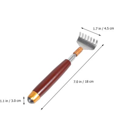 Frcolor Flexible Back Scratch & Massage Device | Manual Shoulder Claw Tool with Wooden Handle - 53 cm - Buy Online on GoSupps.com