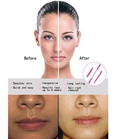 Kapmore Facial Hair Removal Tool for Women | Spring Facial Hair Remover, Eyebrow Razors, Beveled Tweezers, Threading Hair Removal - Pink - Buy Online on GoSupps.com