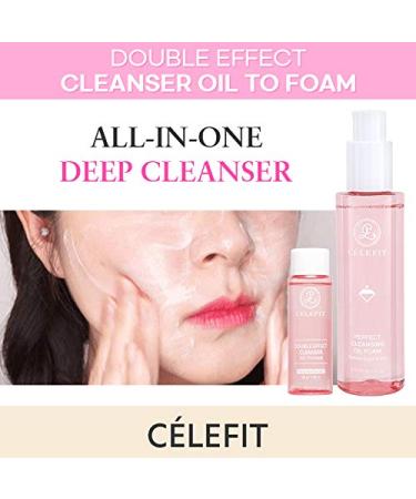 CELEFIT Double Effect Cleanser Oil to Foam Travel Size 1.05 oz - Pack of 1 - Buy Online on GoSupps.com