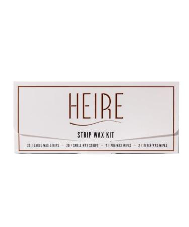 Heirewax Kit de Bandes de Cire | pilation Professionnelle Domicile | Bandes de Cire Flexibles pour une Peau Lisse | Convient pour les Jambes les Bras et le Visage | R sultats de Qualit Salon