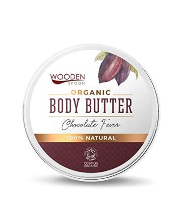 WOODENSPOON 100% natural body butter 100 ml - certificate SOIL ASSOCIATION ORGANIC (Chocolate Fever)