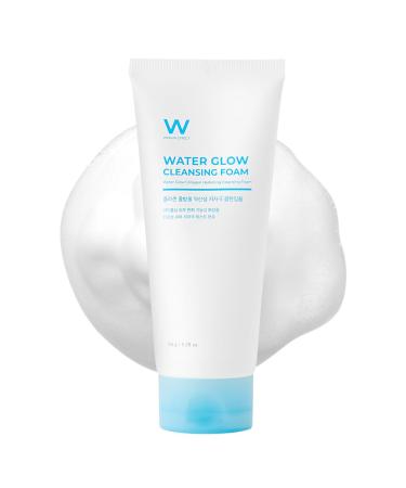 WATER GLOW CLEANSING FOAM 5.29 fl Oz Oil free Hypoallergenic Facial Cleanser Hydrating Salicylic Acid BHA & PHA Hyaluronic Acid Sensitive Skin Kbeauty