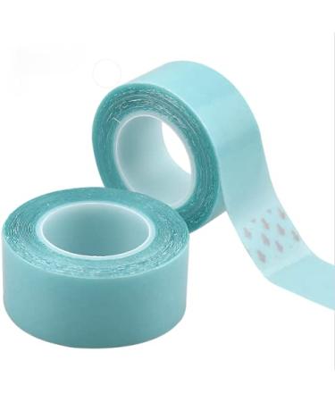 2 Rolls 3 Meters Width 2 cm/0.78in Hair Extension Tape StickyTapes Extra Strong Double Sided Adhesive for Hair Waterproof Transparent Hair Extension Glue for Wigs Toupees Hair Pieces (Blue)