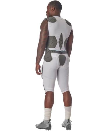 Buy Champro Man-Up 7-Pad Compression Football Girdle - White/Opulent Garden | International Shipping Available - Buy Online on GoSupps.com