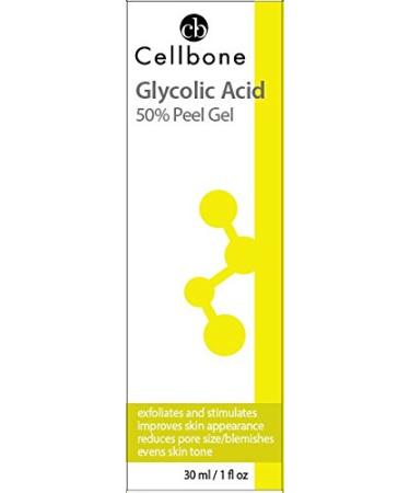 Cellbone Glycolic Acid 50% Peel Gel - Advanced Skin Rejuvenating Peel Treatment with 50% Glycolic 1 Fl. Oz 1 Fl Oz (Pack of 1) - Buy Online on GoSupps.com