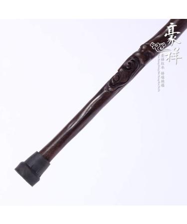 Crutch Mahogany Cane Solid Wood Walking Stick Ebony Whole Material Ganoderma Lucidum Suitable for The Elderly Gift 90 Cm crutch-11.19 Ideal for Men or Wom decorate Selfless dedication - Buy Online on GoSupps.com