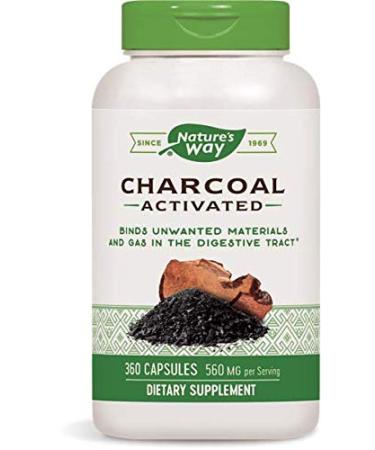Nature's Way Charcoal Activated 280 mg 360 Capsules