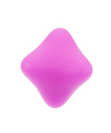 Healeved handle trainer Bounce reaction ball Fitness lacrosse massage sting massage deep wooden round finger massage globe wrist hand trainer roll the ball elderberry purple 5.8x5.8x5.8cm
