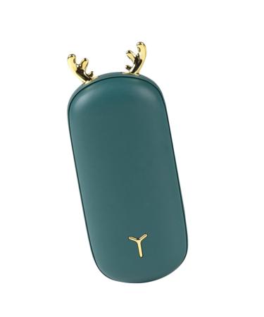 Healeved Hand Warmer Hand Wisking Tool Electric Hand Tools Power Tools Hand Heater Power Bank Chargeable Dark Green 12.3X5CM