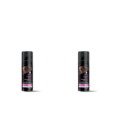 Schwarzkopf Root Retouch Instant grey root coverage spray for regrowth sweat and rain resistant temporary roots spray Brown 70g (Pack of 2) Light Brown 120 g (Pack of 2)
