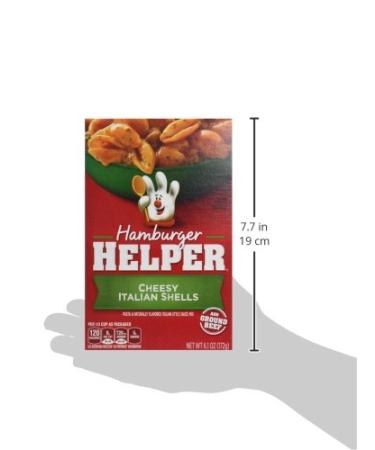 Betty Crocker Hamburger Helper Cheesy Italian Shells 6.1 oz - Delicious Pasta Meal Mix - Buy Online on GoSupps.com