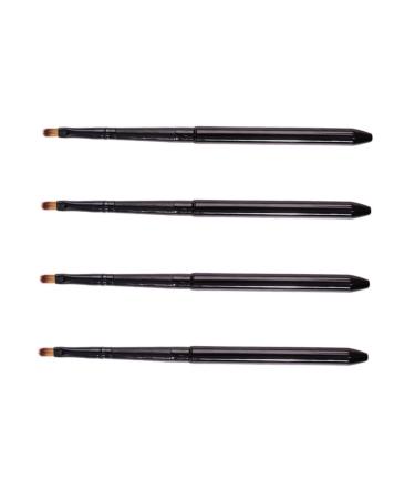 4pcs Set Eyeshodow Brush Lipstick Wands Lip Gloss Brush Applicator Lip Gloss Applicator Make up Brush Gloss Wands Applicator Makeup Brush Makeup Tool Kit Suite X718 Cosmetic