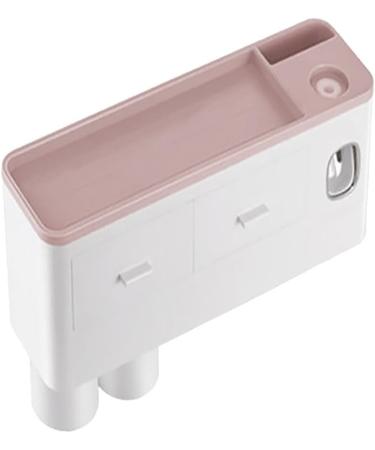 Caoqao Toothpaste Squeezer with Holder - Pink Bathroom Organizer for Toothbrush & Cups - Space-Saving Drawer & Cabinet Hanger - Buy Online on GoSupps.com