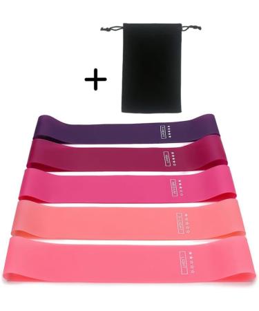ZONV 5Pcs Resistance Bands for Natural Latex Exercise Resistance Band for Exercise Women and Men for Exercise Yoga Gym Training Yoga Pilates with 5 Different Resistance Levels with Carrying Bag - Buy Online on GoSupps.com