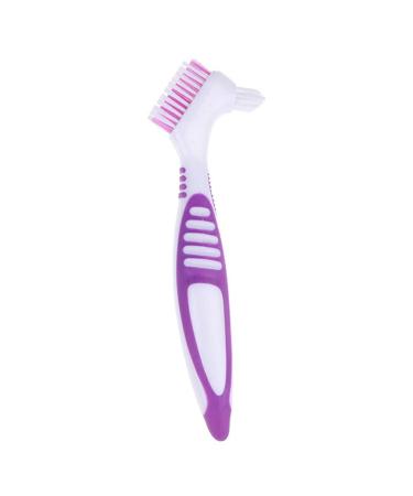 Suicra toothbrushes Denture Cleaning Brush Soft Multi-Layered Bristles False Toothbrush Household Y-Shape Oral Care Tool Teeth Brushes (Color: Blue)